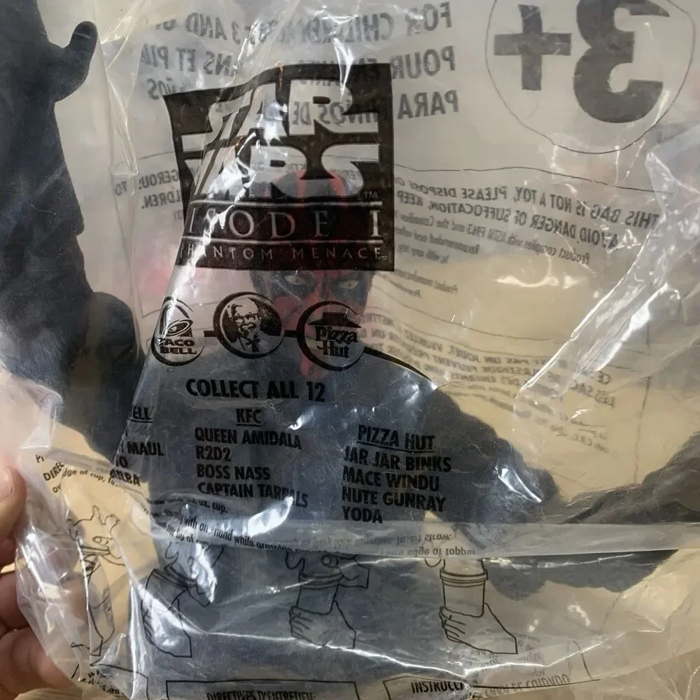 Star Wars Cup Toppers Set Lot of 9 Episode 1 Phantom Menace 90s Bundle Taco Bell
